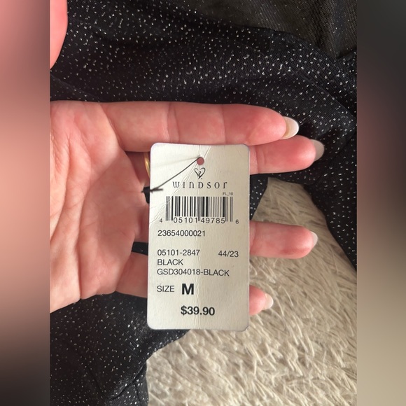 Windsor Sparkle Black Mini Dress - Picture 6 of 6